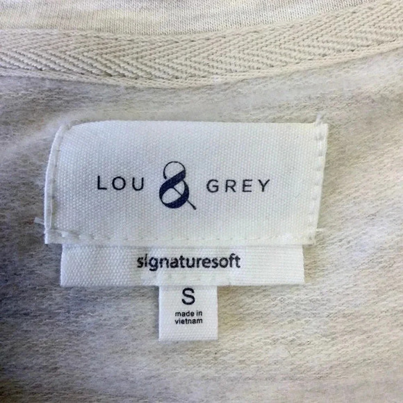 Lou & Grey Signature Soft Womens Cream V-Neckline Pullover Dress Small - Picture 3 of 8